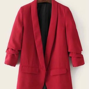 Shein Red Blazer
